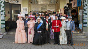 HRS Chair Liz Jones with the Victorian Strollers - July 2013