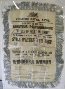 Original Silk, advertising banner for Theatre Royal Ryde