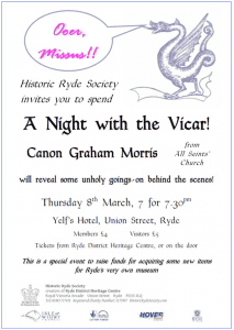 Canon Graham Morris - "A Night with the Vicar"